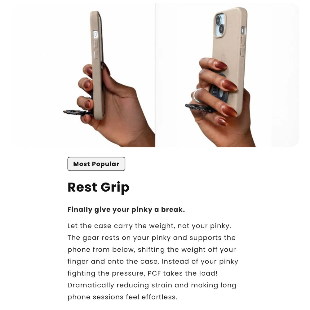 PCF Retractable Finger Loop & Kickstand Case for iPhones PCF Retractable Finger Loop & Kickstand Case for iPhones